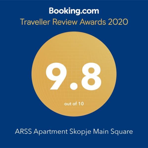 Arss Apartment Skopje Main Square Ngoại thất bức ảnh